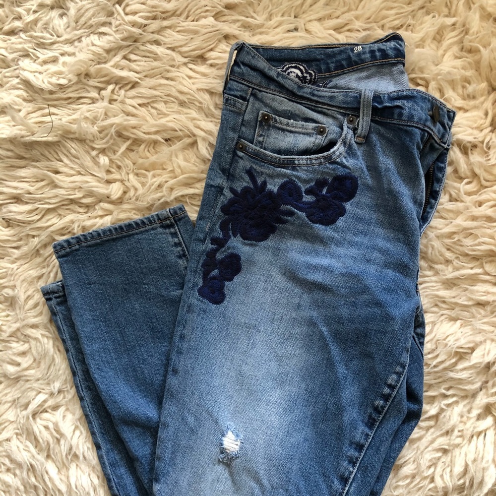 BOHO Embroidered jeans